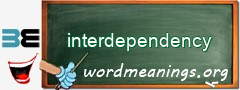 WordMeaning blackboard for interdependency